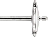 Duhaas Protektor LAPOSET Sterling Silver Earring Push Back with Double Notch Post – Secure Jewelry Clutch (1 Back & 1 Post)